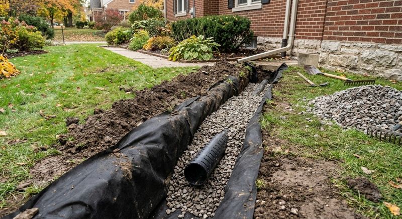 French Drain Clearing in Tuscaloosa, AL