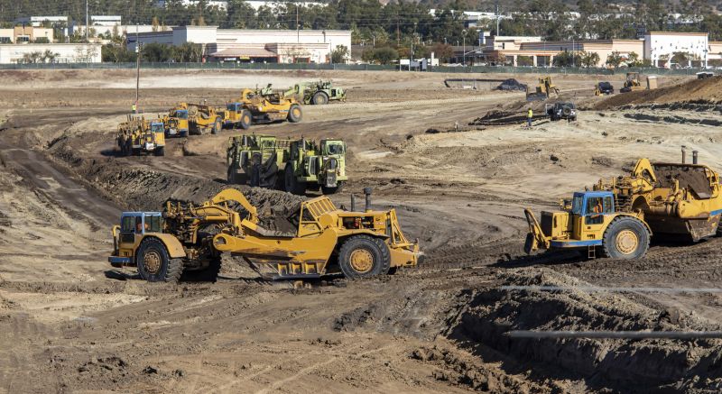 Landscape grading equipment